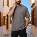 Grey Acid wash Oversized T-shirt